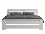 Letto 160x200 in pino Lidia colore bianco