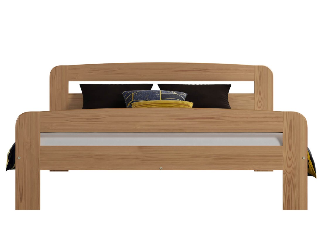 Letto in legno 120x200 Klaudia ontano