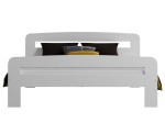Letto in legno 140x200 Klaudia bianco