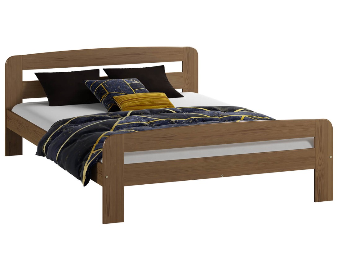 Letto in legno 180x200 Klaudia rovere