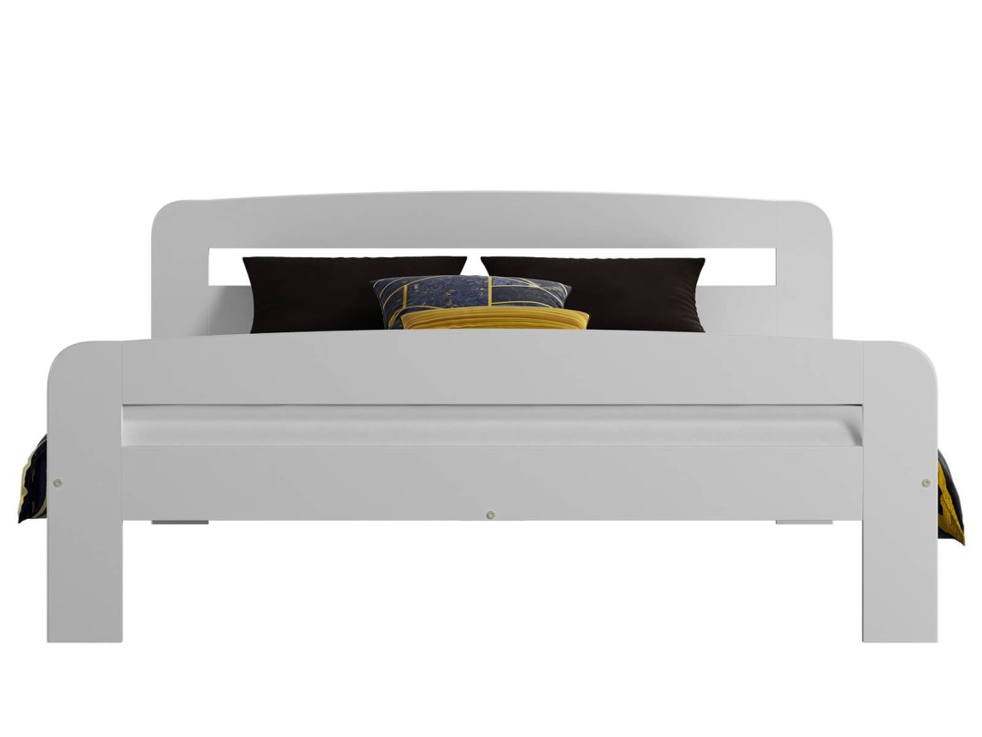 Letto in legno 180x200 Klaudia bianco