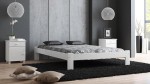 Letto in legno 180x200 Ada, colore bianco