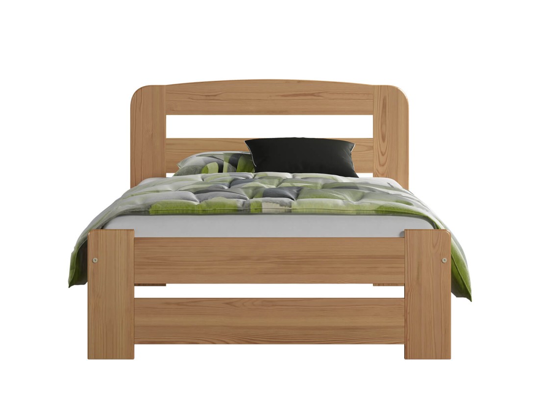 Letto 90x200 Lidia in pino colore ontano