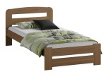 Letto 90x200 Lidia in pino colore rovere