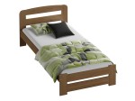 Letto 90x200 Lidia in pino colore rovere