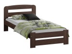Letto 90x200 Lidia in pino colore noce