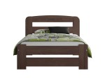 Letto 90x200 Lidia in pino colore noce