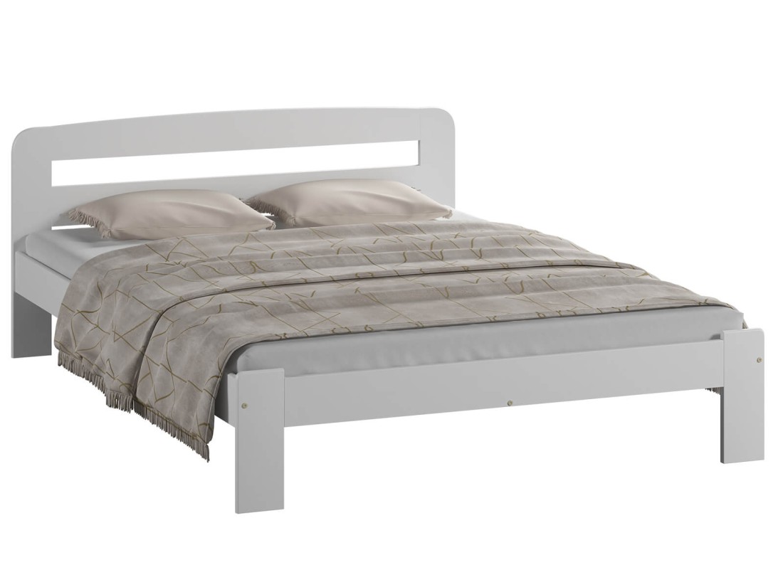 Letto in legno 140x200 Sara bianco