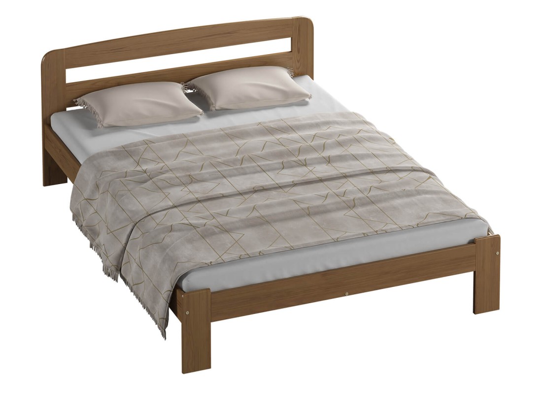 Letto in legno 120x200 Sara rovere