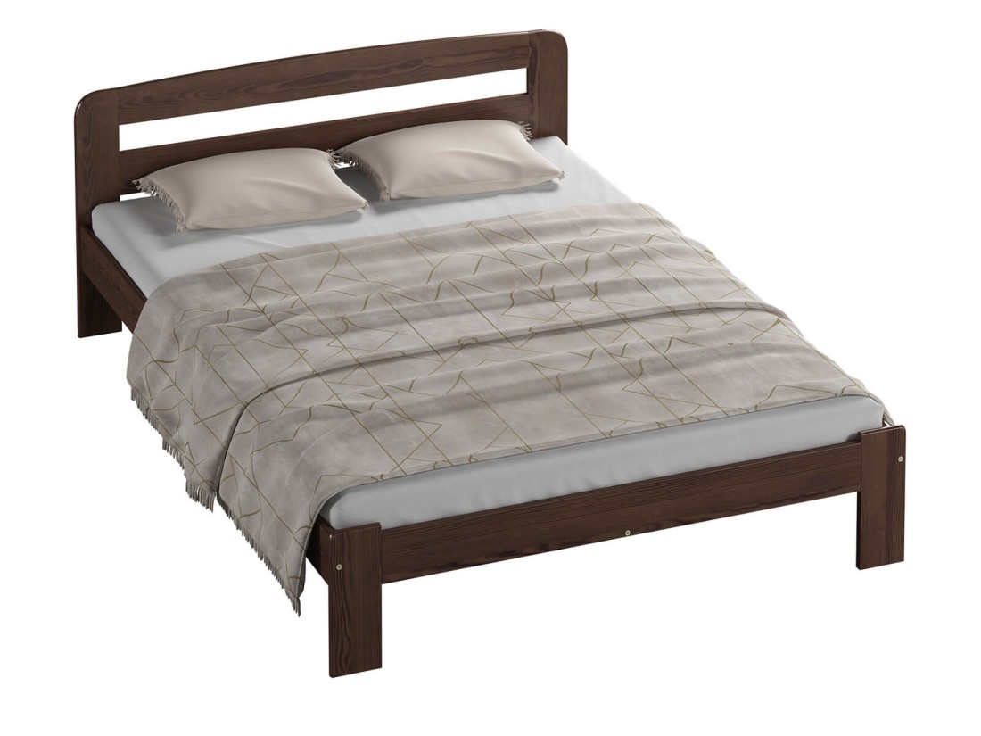 Letto in legno 120x200 Sara noce