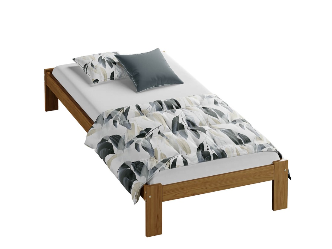 Letto in legno 90x200 Irys eco Rovere