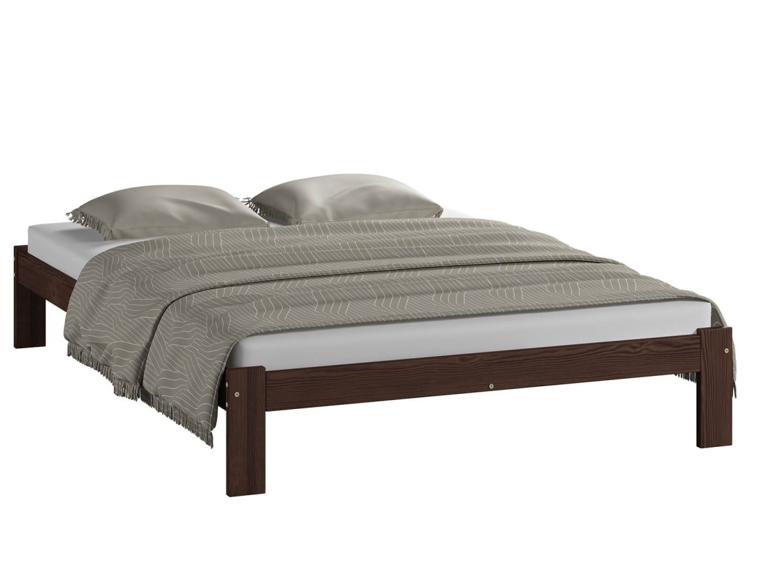 Letto in legno 120x200 Irys eco noce