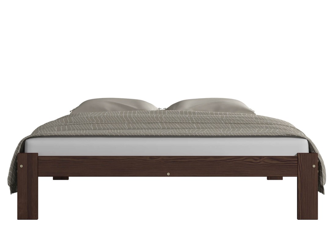 Letto in legno 140x200 Irys eco noce