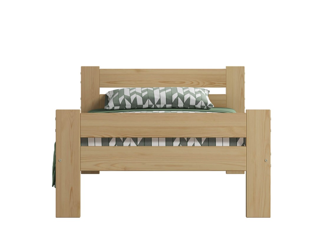 Letto in legno 80x200 Manta pino non verniciato