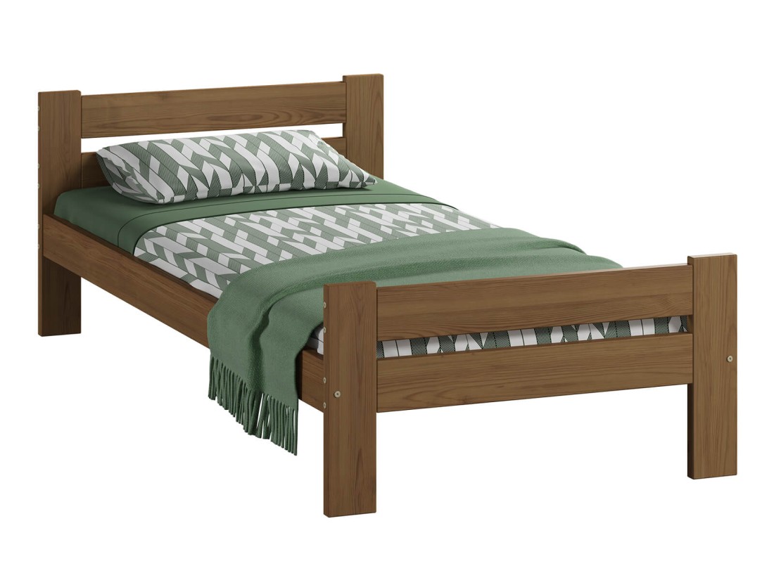 Letto in legno 90x200 Manta eco Rovere