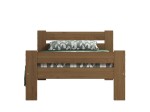 Letto in legno 90x200 Manta eco Rovere