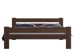 Letto in legno 140x200 Manta eco noce