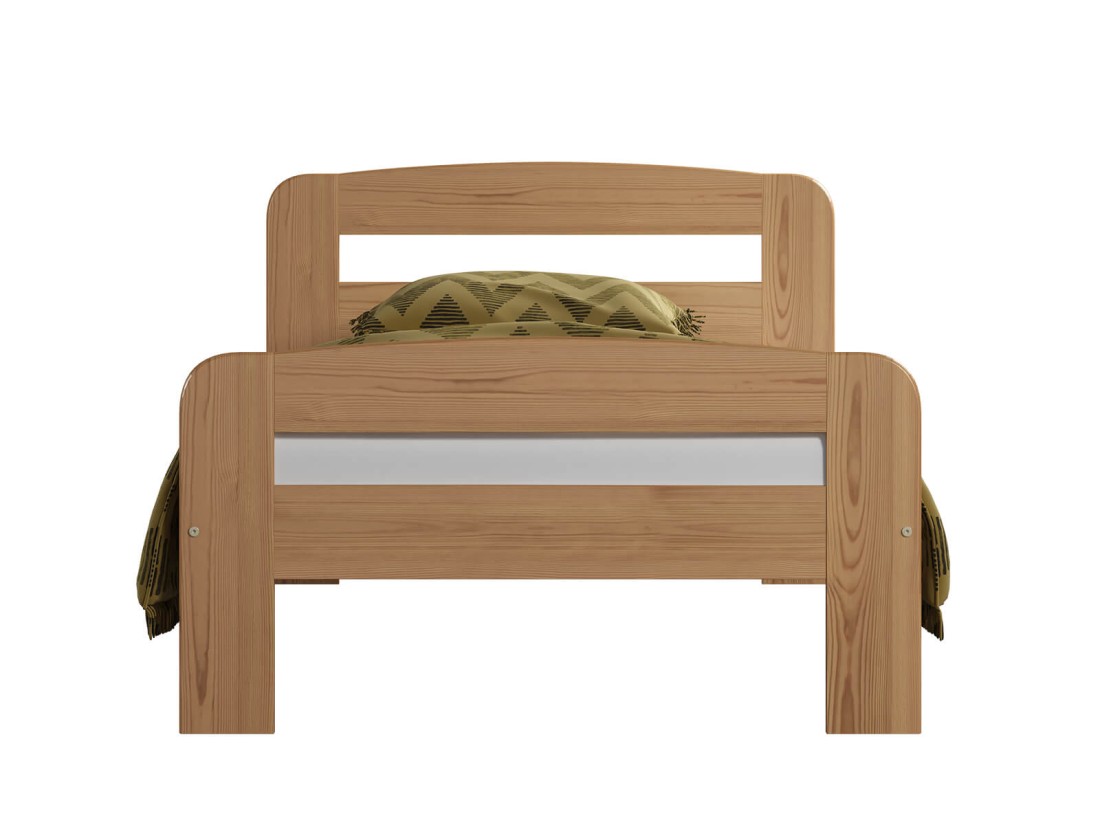 Letto in legno 90x200 Klaudia ontano