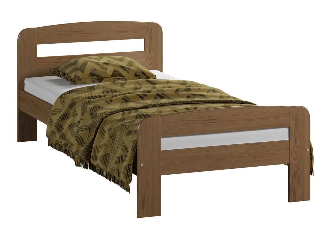 Letto in legno 90x200 Klaudia rovere