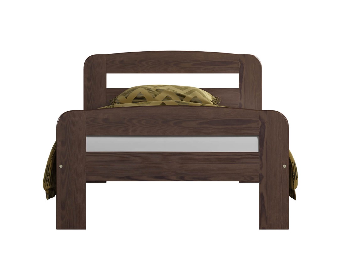 Letto in legno 90x200 Klaudia noce