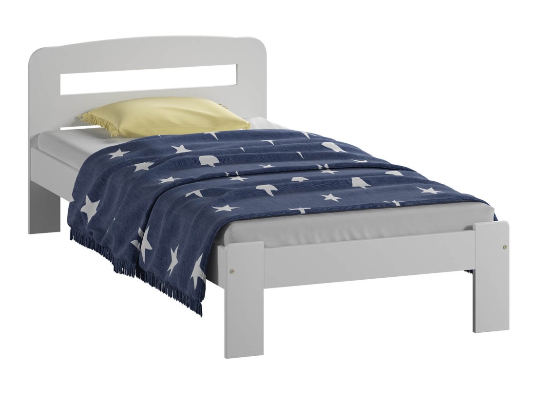 Letto in legno 90x200 Sara bianco