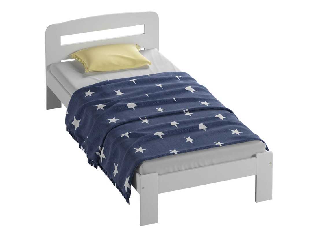 Letto in legno 90x200 Sara bianco