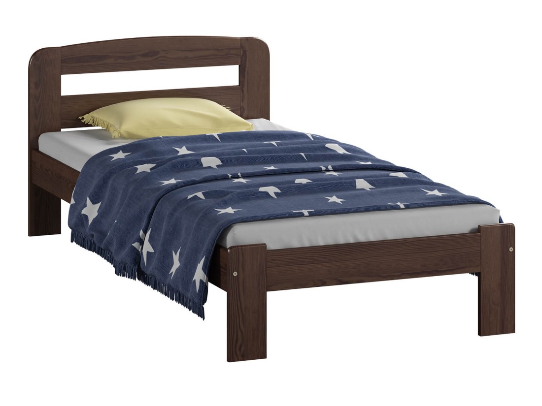 Letto in legno 90x200 Sara noce