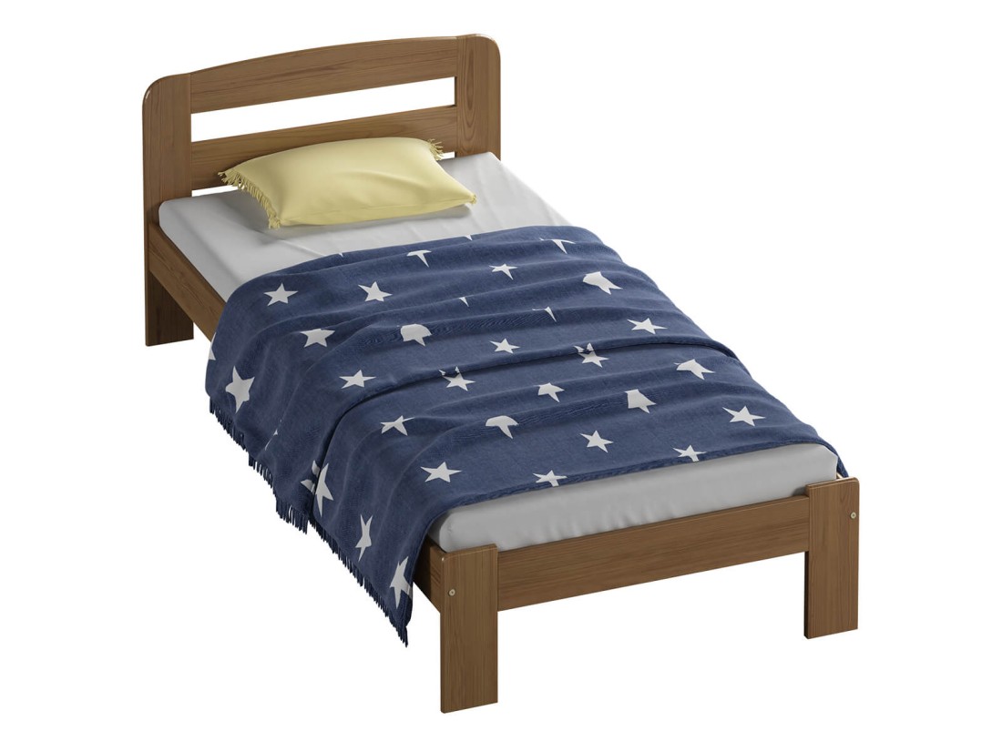 Letto in legno 90x200 Sara rovere