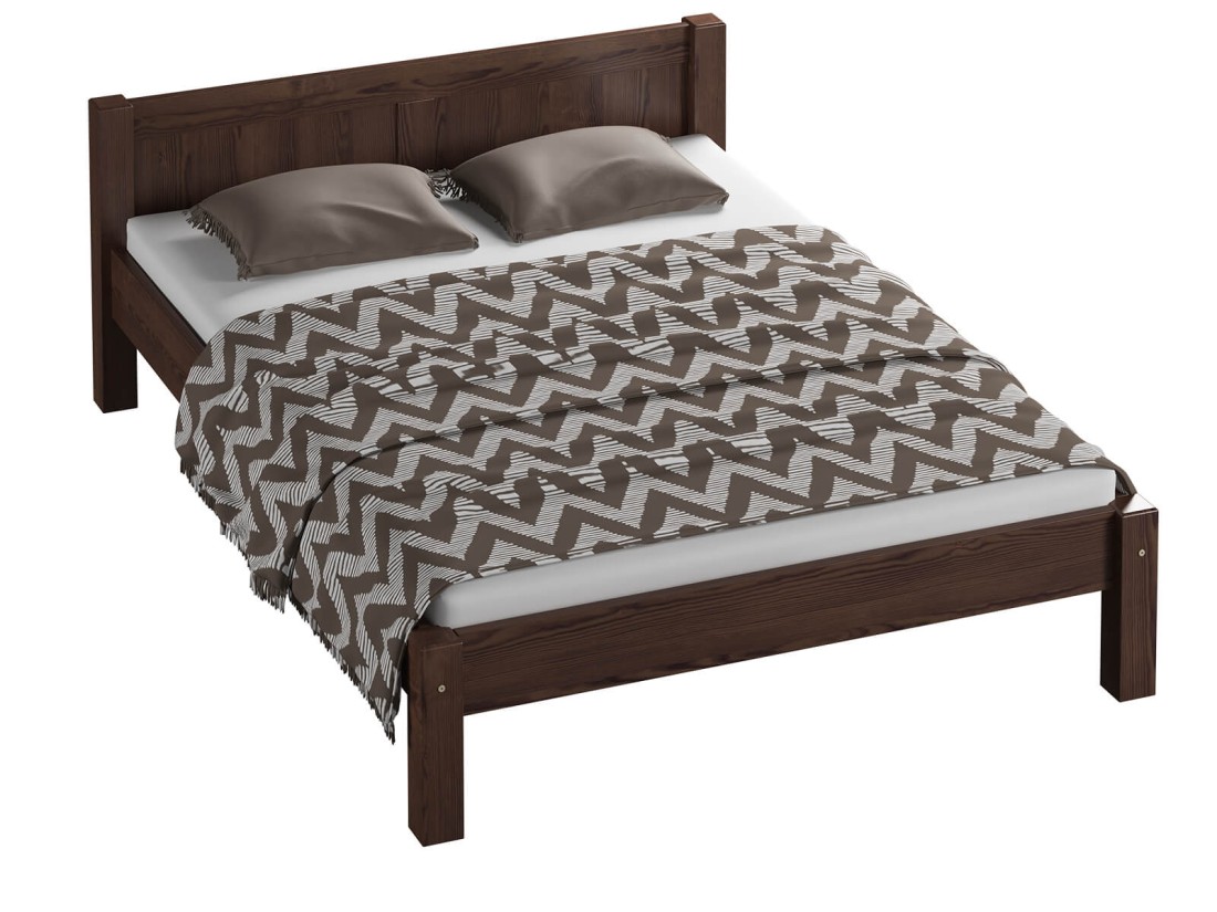 Letto 140x200 Wiktoria NOCE