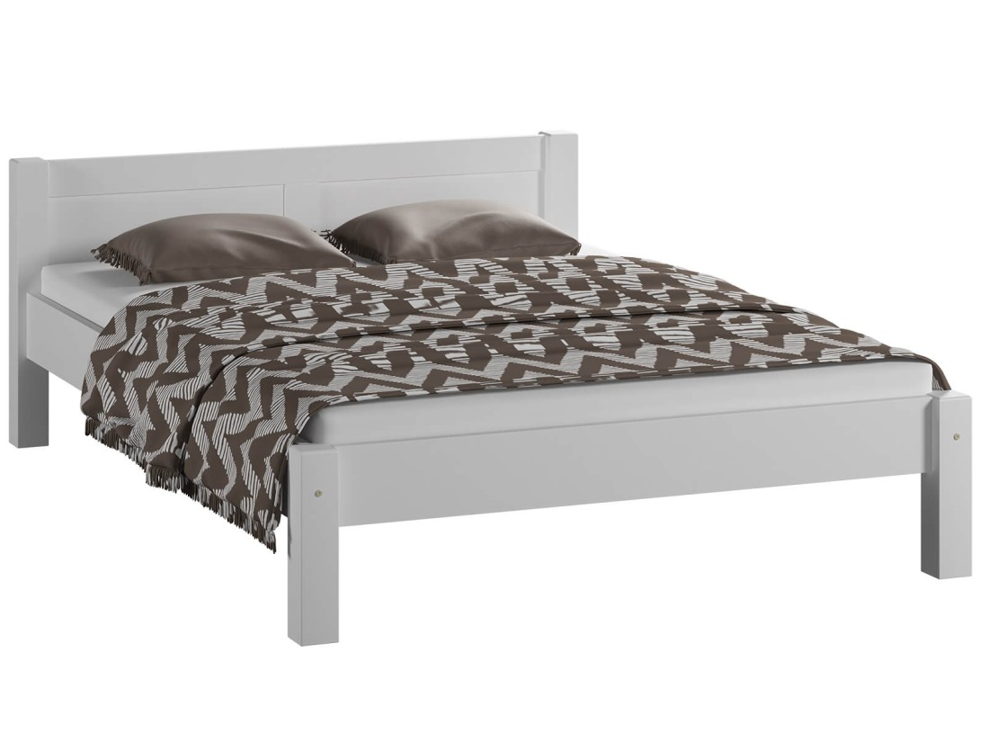 Letto Wiktoria 140x200 Bianco