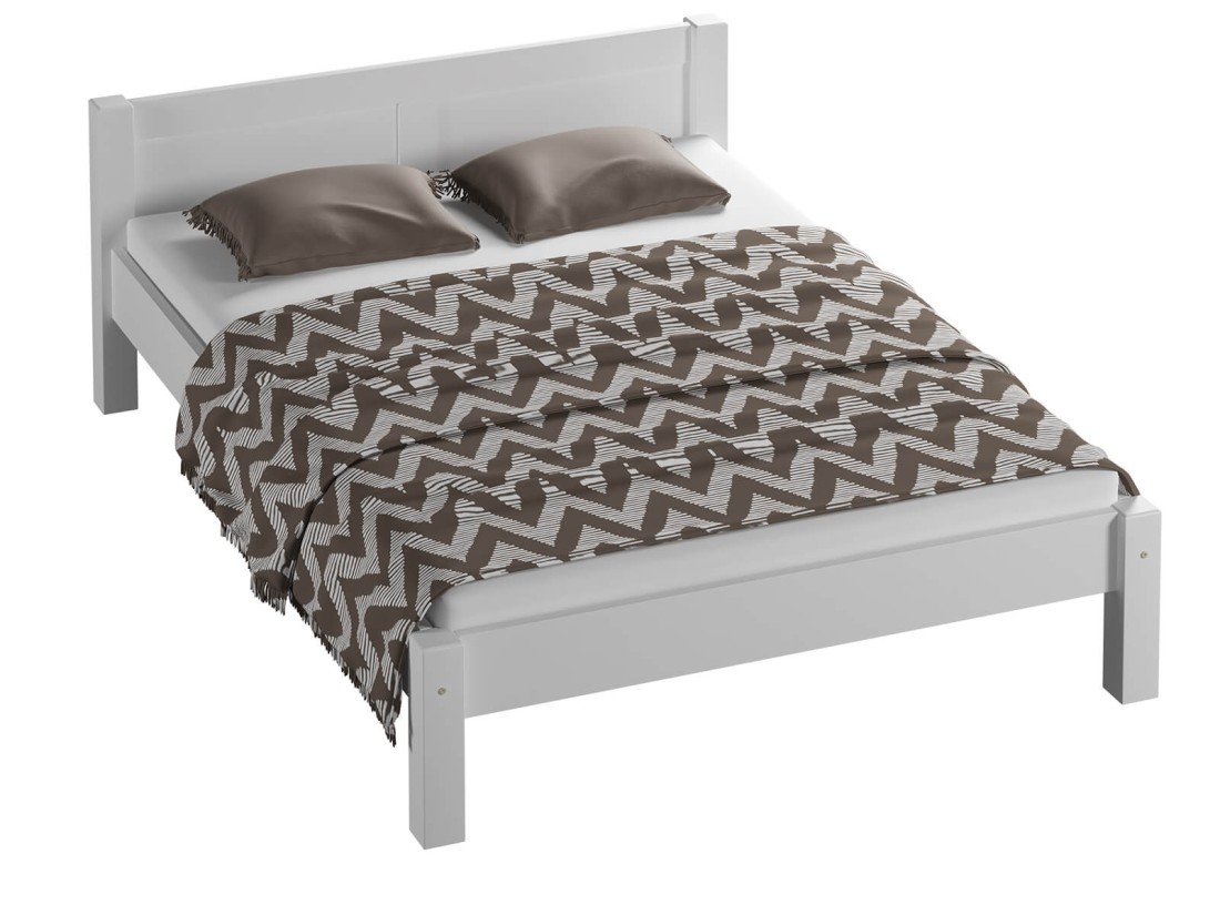 Letto Wiktoria 140x200 Bianco