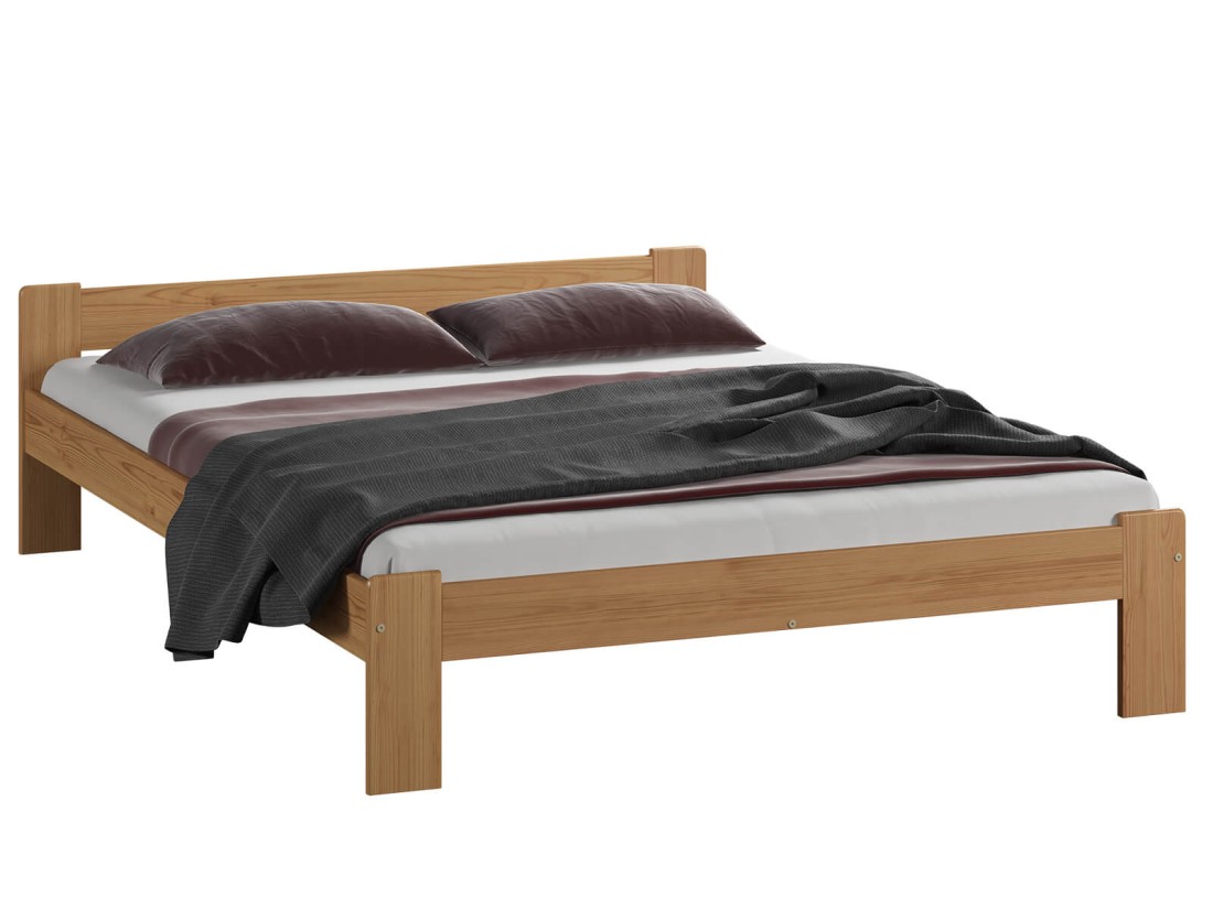 Letto in legno 180x200 Celinka ontano