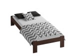 Letto in legno 90x200 Ada, colore noce
