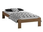Letto in legno 90x200 Ada, colore Rovere