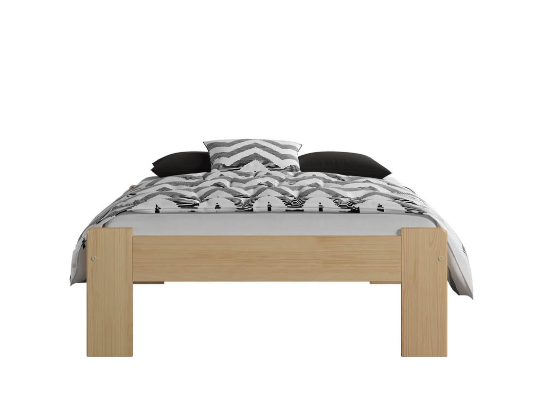 Letto in legno 90x200 Ada, colore pino