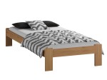Letto in legno 90x200 Ada, colore ontano