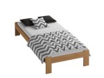 Letto in legno 90x200 Ada, colore ontano