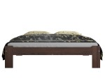 Letto in legno 140x200 Ada, colore noce