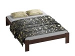 Letto in legno 180x200 Ada, colore noce