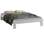 Letto in legno 160x200 Ada, colore bianco