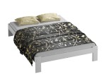 Letto in legno 160x200 Ada, colore bianco