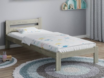 Letto in legno 90x200 Mato Eco Rovere di tartufata