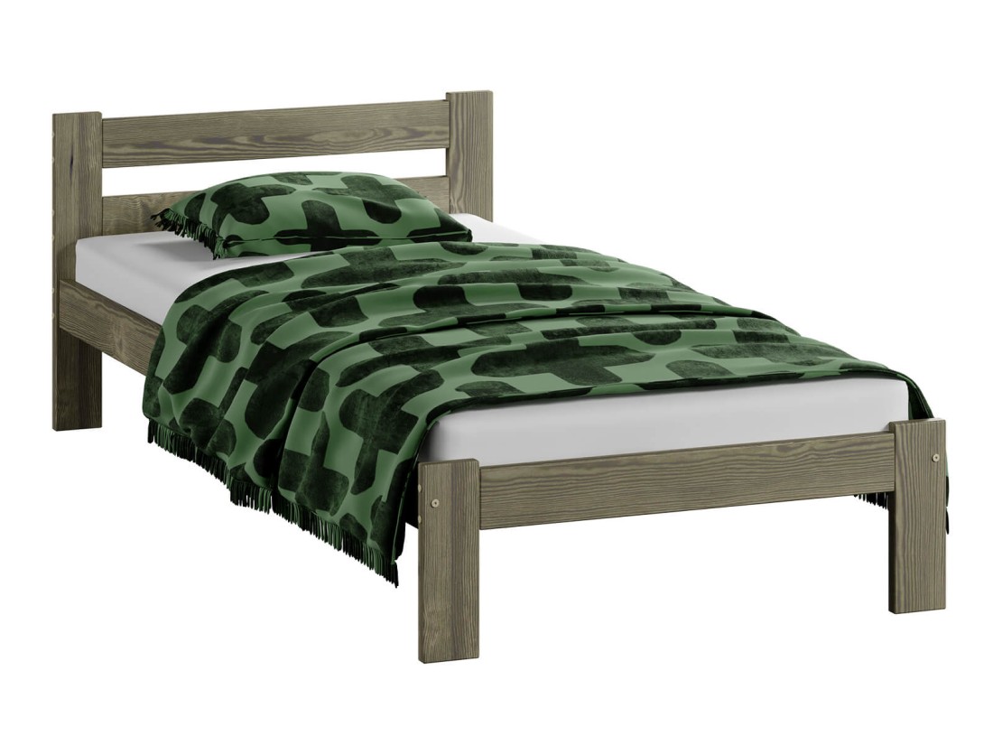 Letto in legno 90x200 Mato Eco Rovere di tartufata