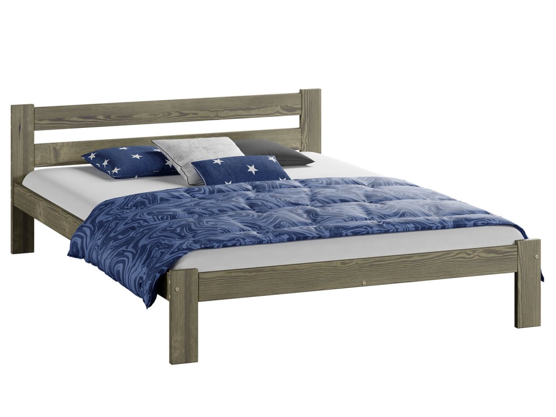 Letto in legno 120x200 Mato eco Rovere di tartufata