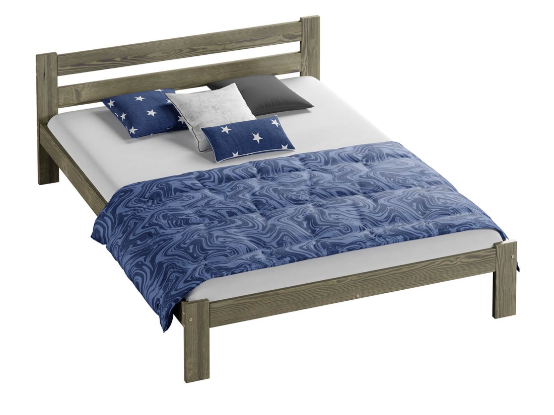 Letto in legno 140x200 Mato eco Rovere di tartufata