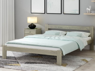 Letto in legno 160x200 Mato eco Rovere di tartufata