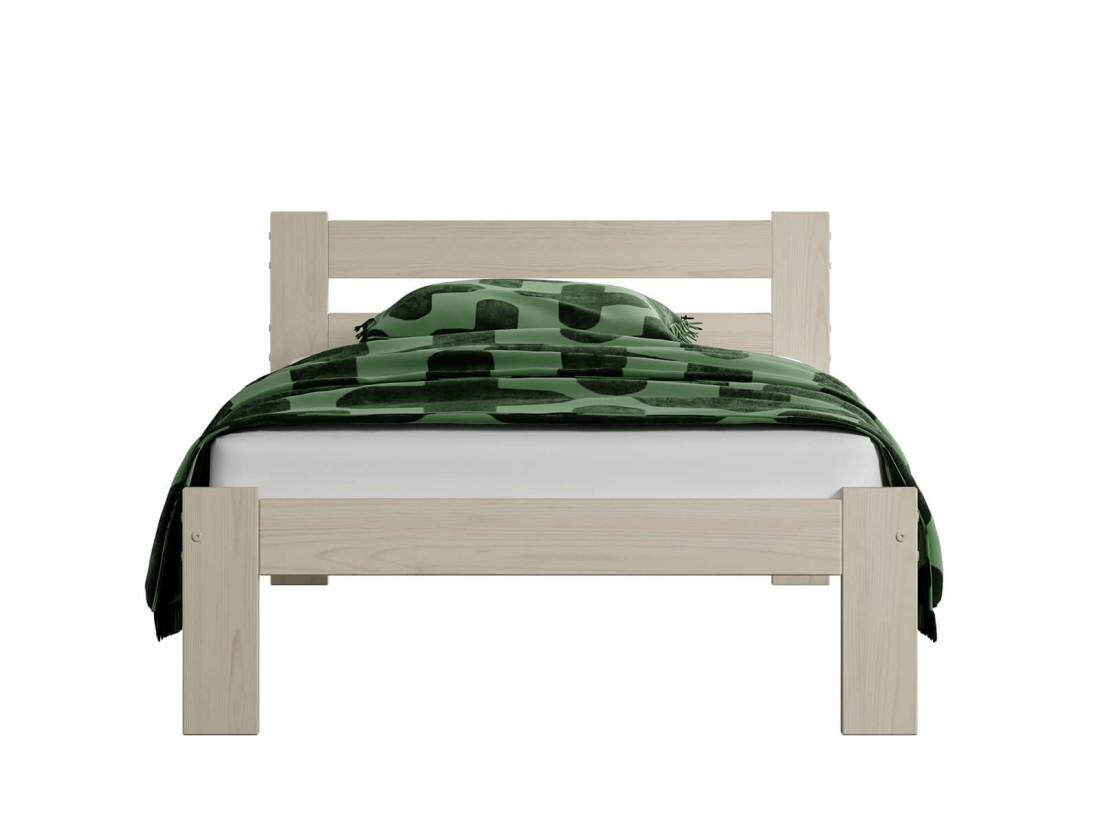 Letto in legno 90x200 Mato eco Pino sbiancato