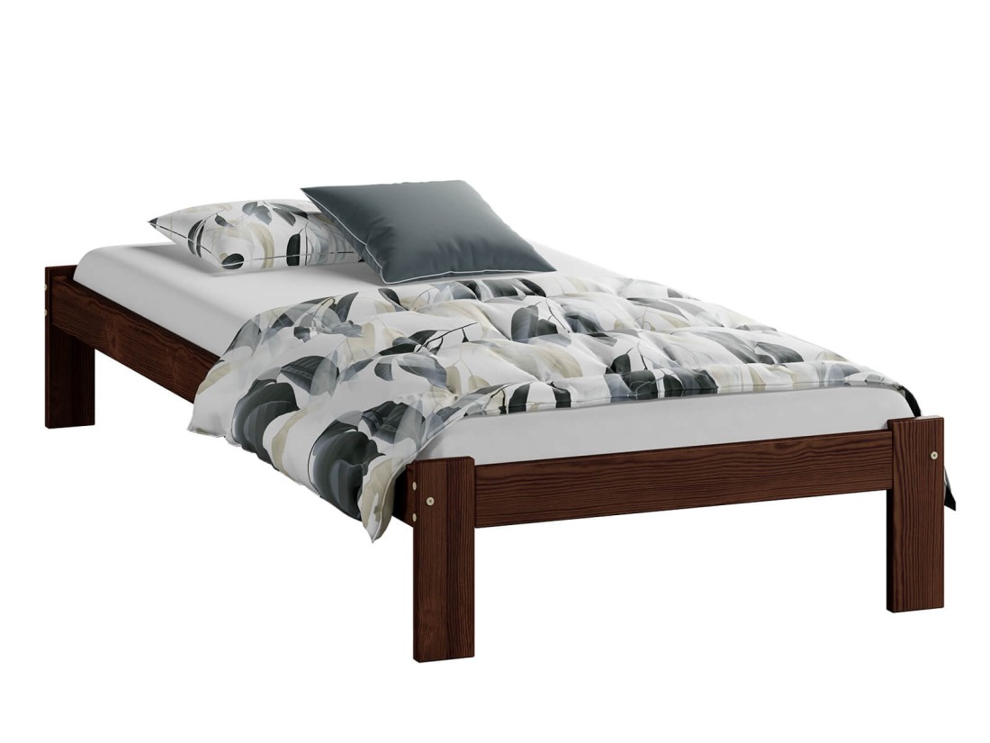 Letto in legno 80x200 Irys eco noce
