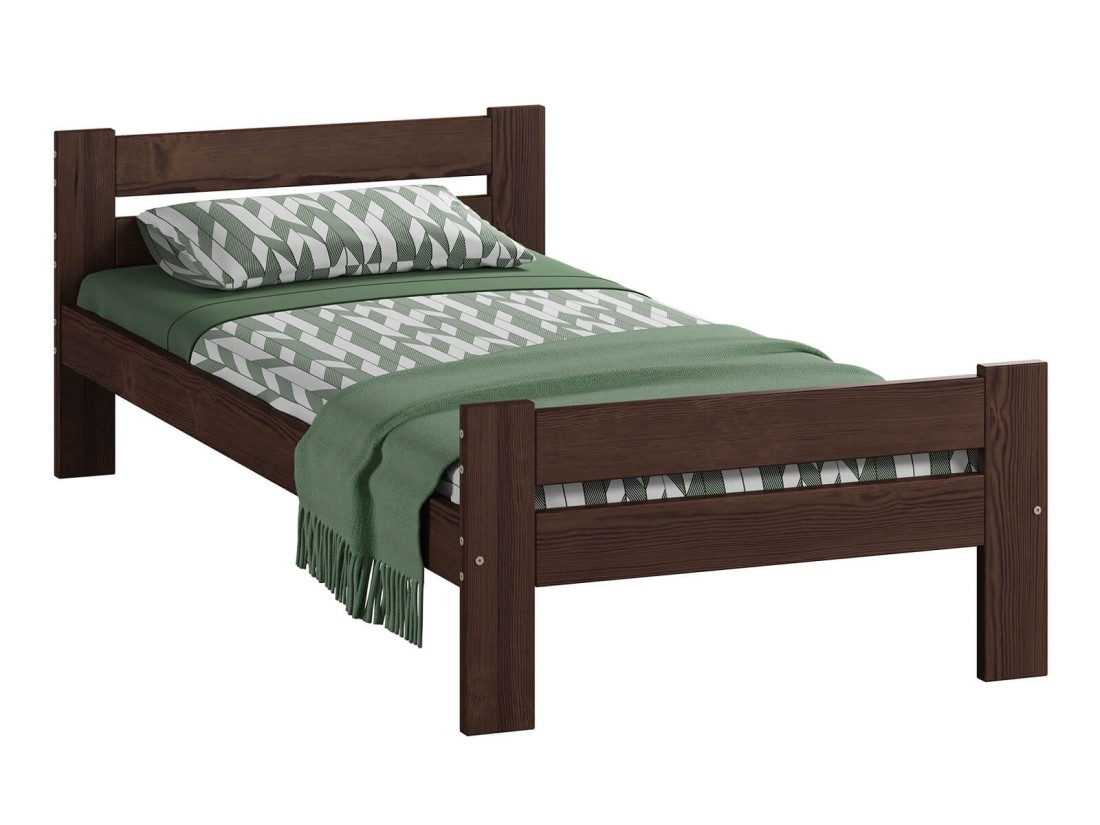 Letto in legno 80x200 Manta eco noce