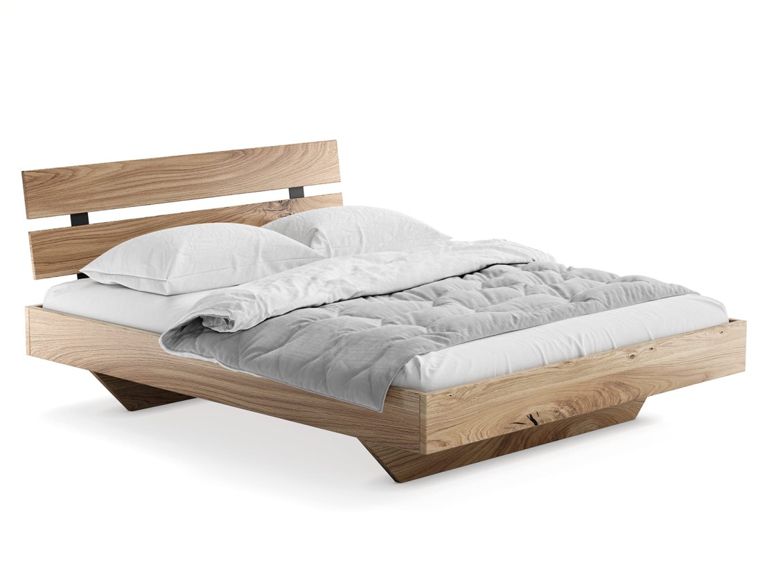Letto in rovere 160x200cm Levitante Rossano